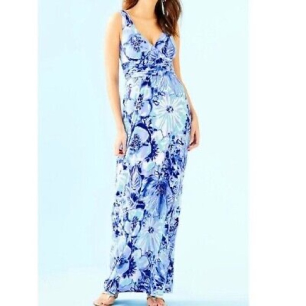 NWT - Lilly Pulitzer Sloane Dress in Coastal Blue Catch N Keep